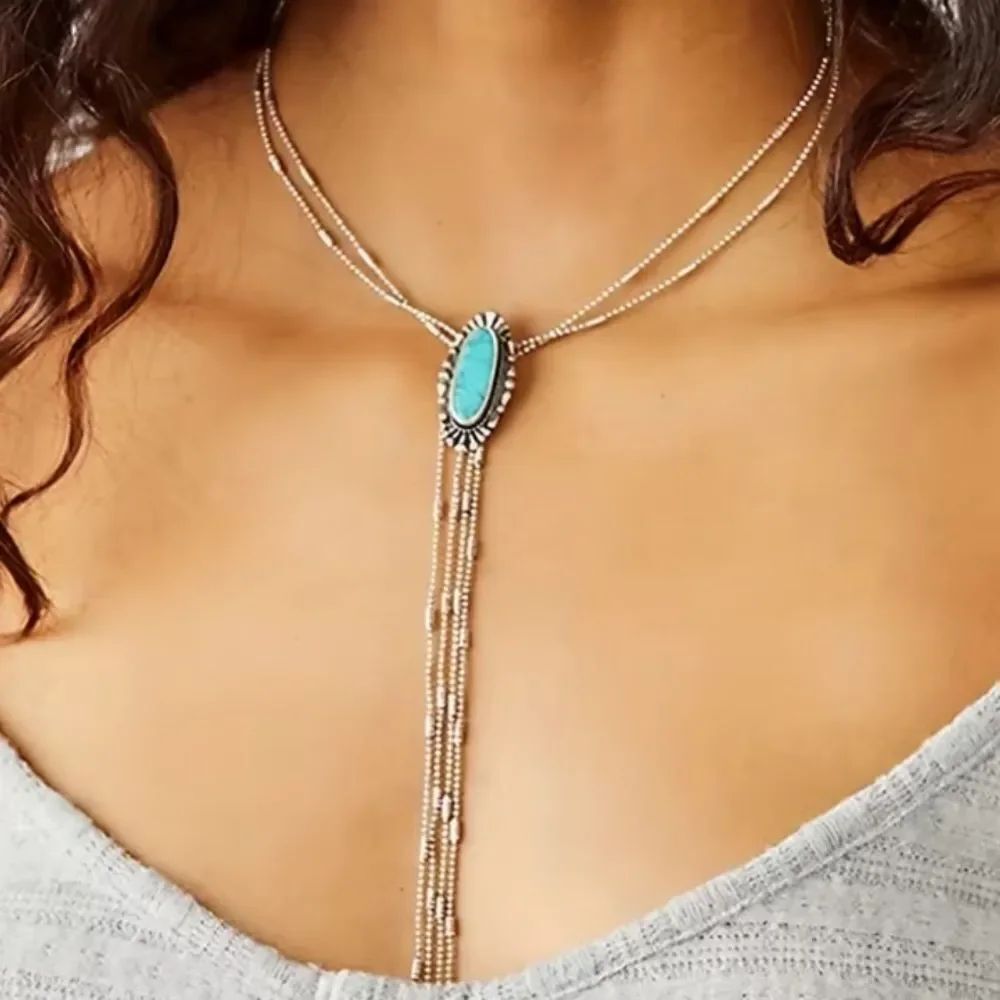 Boho Turquoise Necklace N1826